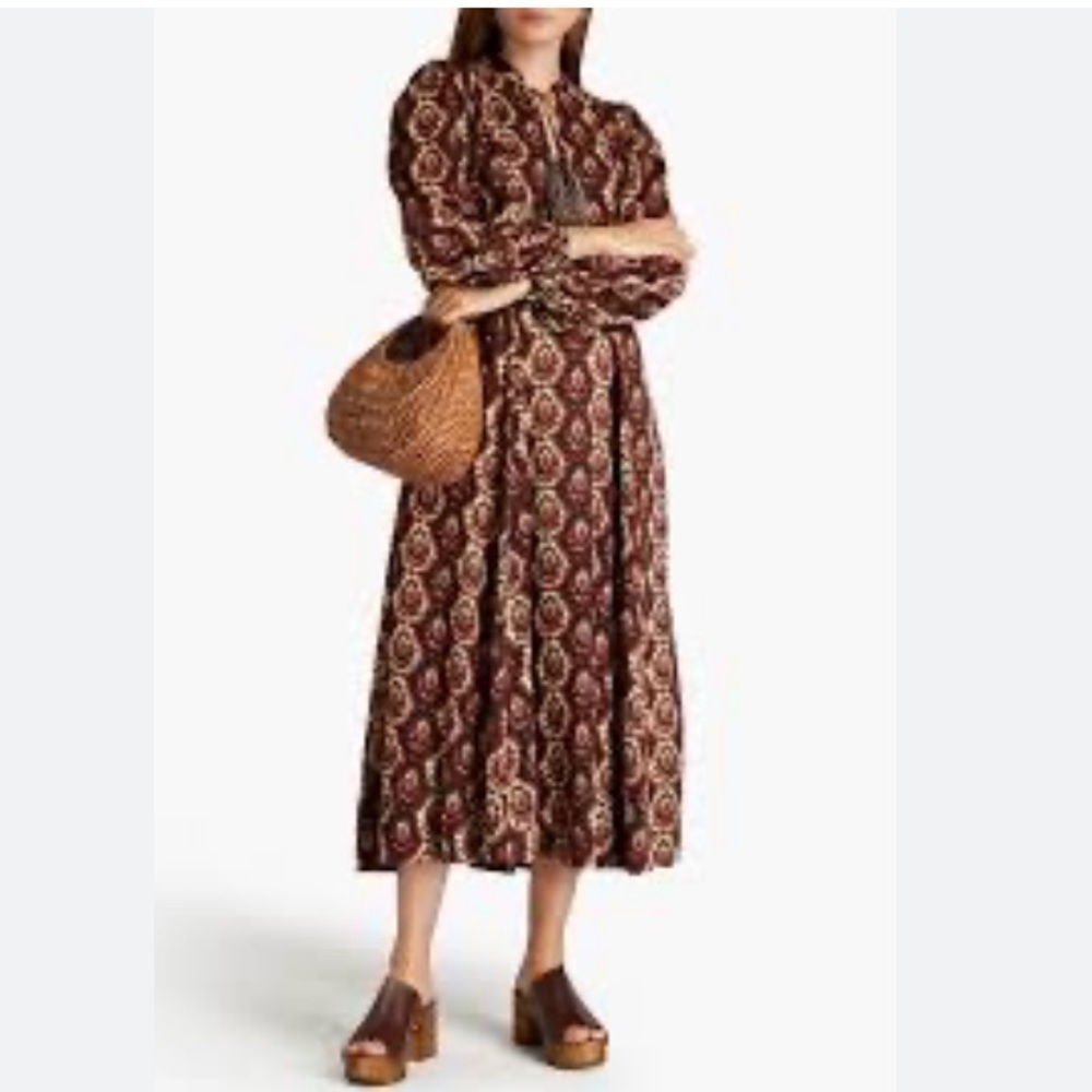 Bytimo Floral‎ Tassel Midi Dress Large